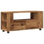 Mueble TV con ruedas madera ingeniería envejecida 102x34,5x43cm by , TV Furniture - Ref: Foro24-855990, Price: 94,85 €, Disco...