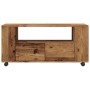 Mueble TV con ruedas madera ingeniería envejecida 102x34,5x43cm by , TV Furniture - Ref: Foro24-855990, Price: 94,85 €, Disco...