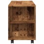 Mueble TV con ruedas madera ingeniería envejecida 102x34,5x43cm by , TV Furniture - Ref: Foro24-855990, Price: 94,85 €, Disco...