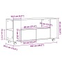 Mueble TV con ruedas madera ingeniería envejecida 102x34,5x43cm by , TV Furniture - Ref: Foro24-855990, Price: 94,85 €, Disco...