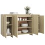 Sideboard aus Sonoma-Eichensperrholz, 135 x 41 x 75 cm von vidaXL, Sideboards - Ref: Foro24-809596, Preis: 162,56 €, Rabatt: %