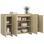 Sonoma oak plywood sideboard 135x41x75 cm by vidaXL, Sideboards - Ref: Foro24-809596, Price: 160,81 €, Discount: %