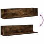 Estantes de pared 2 uds madera roble ahumado 75x16,5x16,5 cm | Foro24.es | Tu tienda online para hogar, jardín y más Foro24.es