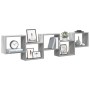 Estante cubo de pared 5 compartimentos madera gris Sonoma by , Shelves and shelves - Ref: Foro24-860000, Price: 50,87 €, Disc...