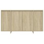 Sideboard aus Sonoma-Eichensperrholz, 135 x 41 x 75 cm von vidaXL, Sideboards - Ref: Foro24-809596, Preis: 162,56 €, Rabatt: %