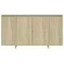 Sonoma oak plywood sideboard 135x41x75 cm by vidaXL, Sideboards - Ref: Foro24-809596, Price: 160,81 €, Discount: %