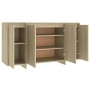 Aparador de madera contrachapada roble Sonoma 135x41x75 cm de vidaXL, Aparadores - Ref: Foro24-809596, Precio: 168,59 €, Desc...
