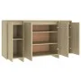 Sonoma oak plywood sideboard 135x41x75 cm by vidaXL, Sideboards - Ref: Foro24-809596, Price: 160,81 €, Discount: %