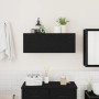 Mueble de pared de baño madera ingeniería negro 80x25x30 cm von , Badezimmerwaschtische - Ref: Foro24-860077, Preis: 53,71 €,...