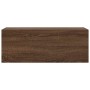 Mueble de pared baño madera ingeniería roble marrón 80x25x30cm by , bathroom vanities - Ref: Foro24-860082, Price: 51,64 €, D...