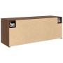Mueble de pared baño madera ingeniería roble marrón 80x25x30cm by , bathroom vanities - Ref: Foro24-860082, Price: 51,64 €, D...