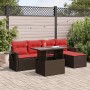 Set sofás jardín y cojines 6 pzas ratán sintético acacia gris | Foro24.es | Tu tienda online para hogar, jardín y más Foro24.es