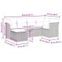 Set sofás de jardín 6 piezas y cojines ratán sintético marrón | Foro24.es | Tu tienda online para hogar, jardín y más Foro24.es