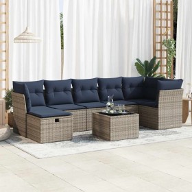 Comprar Set de sofás de jardín y cojines 8 piezas