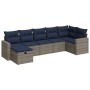 Set de sofás de jardín 7 pzas con cojines ratán sintético gris by , Garden sets - Ref: Foro24-3325407, Price: 525,67 €, Disco...