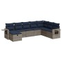 Set de sofás de jardín y cojines 8 piezas ratán sintético gris by , Garden sets - Ref: Foro24-3325537, Price: 595,90 €, Disco...