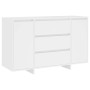 Sideboard with 3 drawers white plywood 120x41x75 cm by vidaXL, Sideboards - Ref: Foro24-809611, Price: 144,16 €, Discount: %