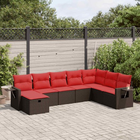 Set sofás de jardín 8 piezas y cojines ratán sintético marrón | Foro24.es | Tu tienda online para hogar, jardín y más Foro24.es