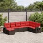 Set sofás de jardín 8 piezas y cojines ratán sintético marrón | Foro24.es | Tu tienda online para hogar, jardín y más Foro24.es
