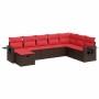 Set sofás de jardín 8 piezas y cojines ratán sintético marrón | Foro24.es | Tu tienda online para hogar, jardín y más Foro24.es