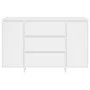 Sideboard with 3 drawers white plywood 120x41x75 cm by vidaXL, Sideboards - Ref: Foro24-809611, Price: 142,18 €, Discount: %