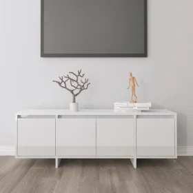 Hochglanzweißer TV-Schrank aus Sperrholz, 120 x 30 x 40,5 cm von vidaXL, TV-Möbel - Ref: Foro24-809581, Preis: 79,09 €, Rabat...