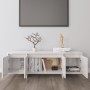 Hochglanzweißer TV-Schrank aus Sperrholz, 120 x 30 x 40,5 cm von vidaXL, TV-Möbel - Ref: Foro24-809581, Preis: 80,33 €, Rabat...