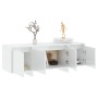 Hochglanzweißer TV-Schrank aus Sperrholz, 120 x 30 x 40,5 cm von vidaXL, TV-Möbel - Ref: Foro24-809581, Preis: 80,33 €, Rabat...