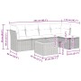 Set de muebles de jardín 6 pzas y cojines ratán sintético gris | Foro24.es | Tu tienda online para hogar, jardín y más Foro24.es