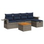 Set de muebles de jardín 6 pzas y cojines ratán sintético gris von , Gartensets - Ref: Foro24-3325813, Preis: 408,86 €, Rabat...