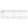 Hochglanzweißer TV-Schrank aus Sperrholz, 120 x 30 x 40,5 cm von vidaXL, TV-Möbel - Ref: Foro24-809581, Preis: 79,09 €, Rabat...