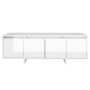 Hochglanzweißer TV-Schrank aus Sperrholz, 120 x 30 x 40,5 cm von vidaXL, TV-Möbel - Ref: Foro24-809581, Preis: 80,33 €, Rabat...