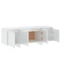 Hochglanzweißer TV-Schrank aus Sperrholz, 120 x 30 x 40,5 cm von vidaXL, TV-Möbel - Ref: Foro24-809581, Preis: 79,09 €, Rabat...
