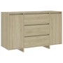 Sideboard mit 3 Schubladen aus Sonoma-Eichensperrholz, 120 x 41 x 75 cm von vidaXL, Sideboards - Ref: Foro24-809614, Preis: 1...