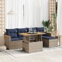 Set de muebles de jardín 6 pzas y cojines ratán sintético gris | Foro24.es | Tu tienda online para hogar, jardín y más Foro24.es