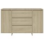 Sideboard mit 3 Schubladen aus Sonoma-Eichensperrholz, 120 x 41 x 75 cm von vidaXL, Sideboards - Ref: Foro24-809614, Preis: 1...