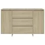 Sideboard mit 3 Schubladen aus Sonoma-Eichensperrholz, 120 x 41 x 75 cm von vidaXL, Sideboards - Ref: Foro24-809614, Preis: 1...