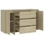 Sideboard mit 3 Schubladen aus Sonoma-Eichensperrholz, 120 x 41 x 75 cm von vidaXL, Sideboards - Ref: Foro24-809614, Preis: 1...
