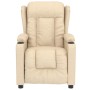 Sillón de masaje de tela color crema by , Electric massage chairs - Ref: Foro24-339067, Price: 229,05 €, Discount: %
