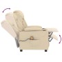 Sillón de masaje de tela color crema by , Electric massage chairs - Ref: Foro24-339067, Price: 229,05 €, Discount: %