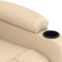 Sillón de masaje de tela color crema by , Electric massage chairs - Ref: Foro24-339067, Price: 229,05 €, Discount: %