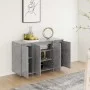 Aparador de madera contrachapada gris hormigón 120x41x75 cm de vidaXL, Aparadores - Ref: Foro24-809606, Precio: 147,49 €, Des...