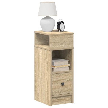 Mesillas de noche 2 uds con cajón roble sonoma 25x31x66 cm von , Nachttische - Ref: Foro24-858619, Preis: 95,12 €, Rabatt: %