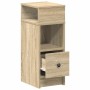 Mesillas de noche 2 uds con cajón roble sonoma 25x31x66 cm von , Nachttische - Ref: Foro24-858619, Preis: 95,12 €, Rabatt: %