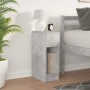 Mesilla de noche con cajón gris hormigón 20x36x60 cm by , Nightstands - Ref: Foro24-858701, Price: 43,27 €, Discount: %
