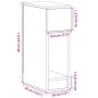 Mesilla de noche con cajón roble sonoma 20x36x60 cm von , Nachttische - Ref: Foro24-858699, Preis: 47,26 €, Rabatt: %
