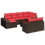 Set de sofás de jardín 11 pzas cojines ratán sintético marrón by , Garden sets - Ref: Foro24-3326078, Price: 686,84 €, Discou...