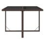 Gartentisch aus synthetischem Rattan und braunem Glas, 109 x 107 x 74 cm von vidaXL, Gartentische - Ref: Foro24-316788, Preis...