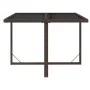 Synthetic rattan and brown glass garden table 109x107x74 cm by vidaXL, Garden tables - Ref: Foro24-316788, Price: 103,56 €, D...