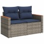 Juego Sofá Jardín 8 Piezas con Cojines Marrón Poli Ratán Acacia by , Garden sets - Ref: Foro24-3328125, Price: 602,34 €, Disc...